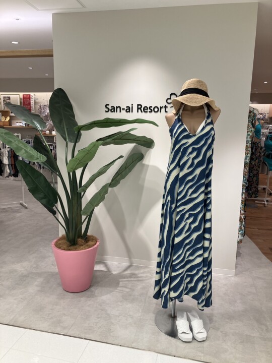 インポート　リゾートロングドレス