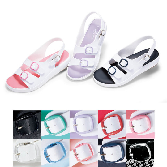 クリアバックルゆったりサンダル