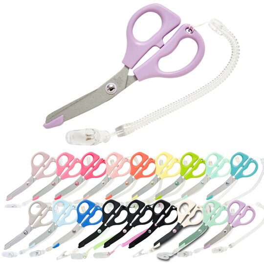 日本製バンジーストラップ付フッ素加工ハサミ