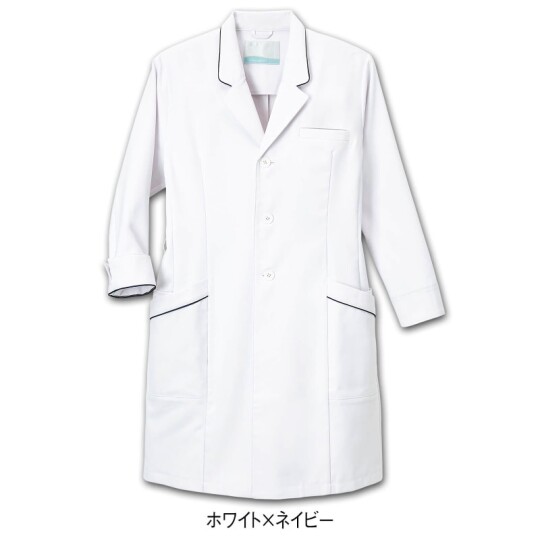 超撥水テフロン加工　ストレッチ長袖ドクターコート（男女兼用）