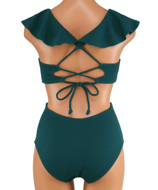 ホテルプールにお勧め♪フリルワンピース水着