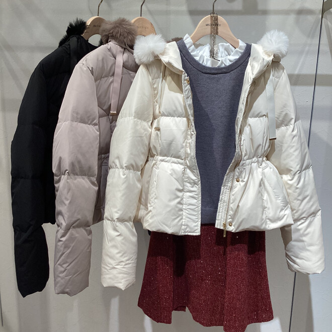 新作 スタイルアップが叶うショートダウン♡