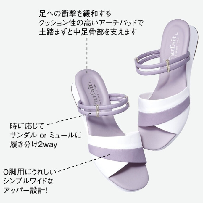 O脚補正2WAYサンダル