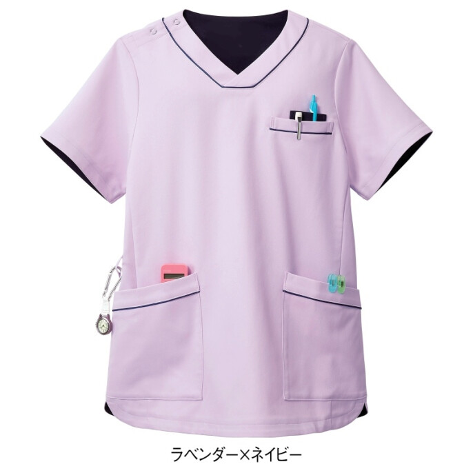 テフロン加工ムレずに超はっ水&防汚 ストレッチ肩スナップスクラブ(男女兼用)
