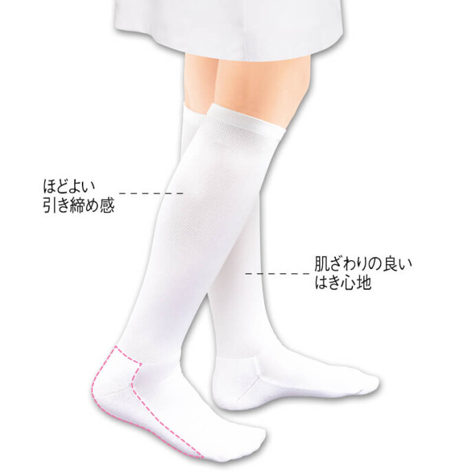 <ドクター・ショール>快適足底パイルハイソックス