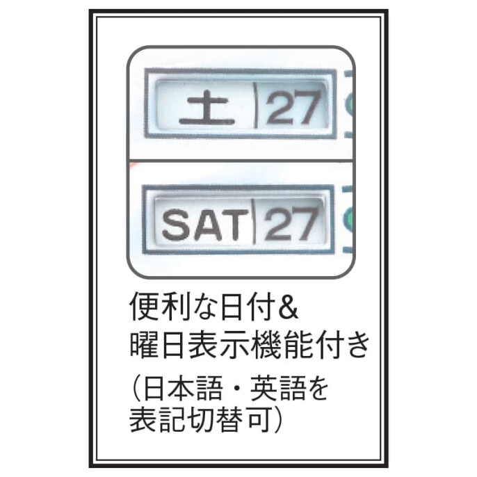 カレンダー表示リール付き3点セットナースウォッチ