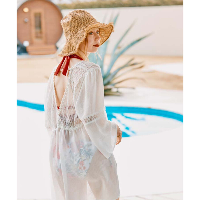 【映えアイテム】水陸両用　レース羽織