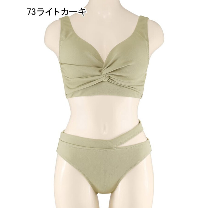 盛れて！安定感も！ショルダーワイヤービキニ