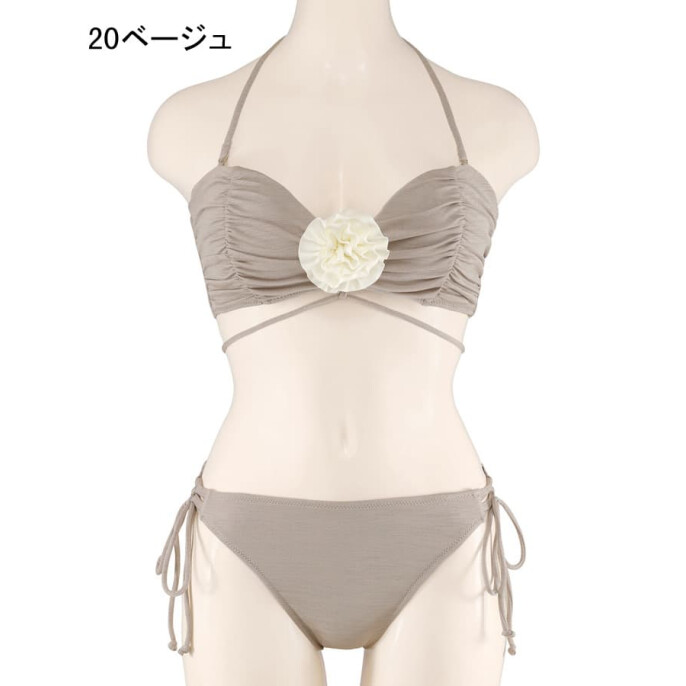 【新作水着】写真映えコサージュ付きビキニ【海外人気】
