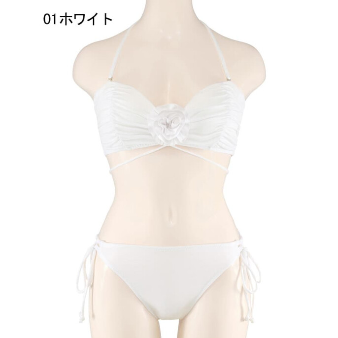 【新作水着】写真映えコサージュ付きビキニ【海外人気】